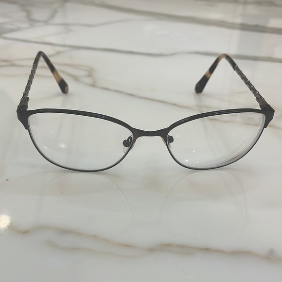 Balmain Glass Frames—BEAUTIFUL! Tortoise Shell & Silver—Made in France —Like New - Picture 2 of 12